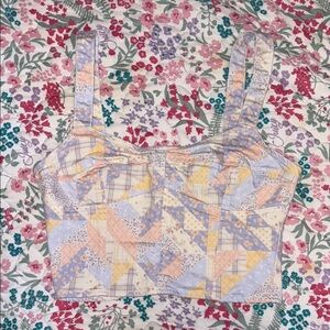 Forever 21 Pastel Patchwork Top